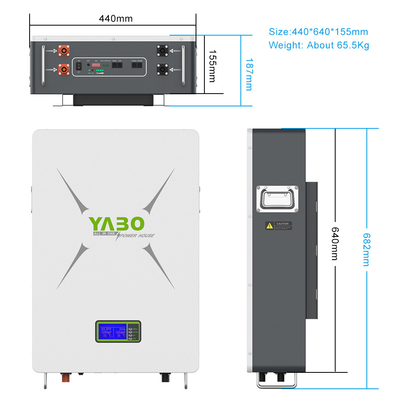 150Ah 230Ah 48V 72V Lifepo4 배터리 파워월 리튬 인산염 철 프리즘 세포