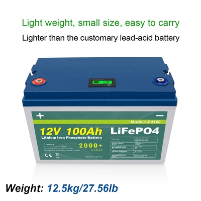 200Ah 300Ah 100Ah 12V 32700 lifepo4 배터리 팩 LCD 전원 디스플레이 스마트 BMS