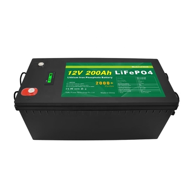 태양 UPS를 위한 lifepo4 12v 200ah 리튬 철 인산염 배터리 팩