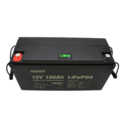 리튬 인산철 배터리 150ah lifepo4 셀 12v LED 디스플레이