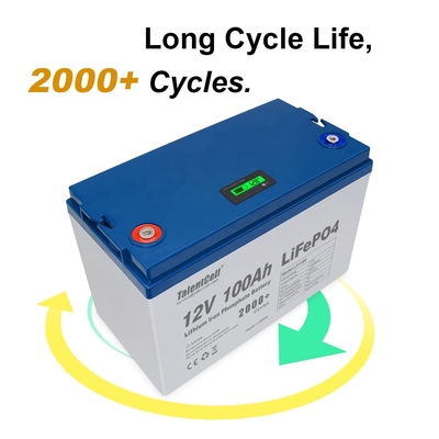 Lifepo4 골프 배터리 태양 RV 충전식 100ah 12v 리튬 lifepo4 배터리