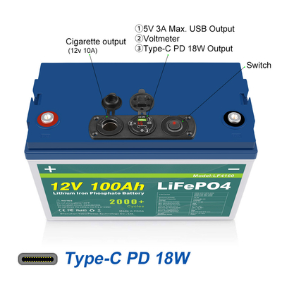 24V 36V 48V 72V 12v 100ah Lifepo4 배터리 팩 내장 BMS 납산 리튬 철
