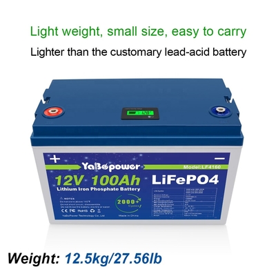 태양계를 위한 12v 200ah 리튬 철 Lifepo4 깊은 주기 건전지