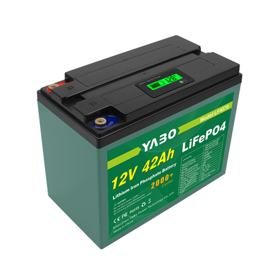 인산염 철 리튬 철 Lifepo4 건전지 12v 42ah 깊은 주기