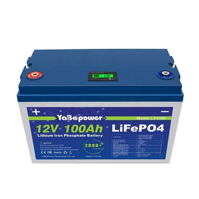 RV 요트 지원을 위한 32700 Lifepo4 재충전 전지 깊은 주기 12v 100ah