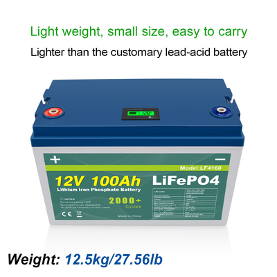 공장 주문을 받아서 만들어진 뜨거운 판매 제품 싼 리튬 이온 Lifepo4 건전지 100ah 12v