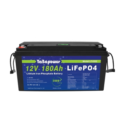 하이브리드 시스템용 12v 180ah Lifepo4 배터리 딥 사이클