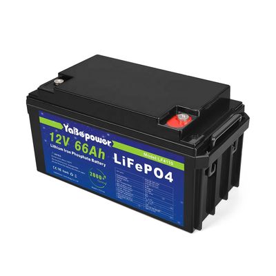 Lifepo4 12v 66Ah 50 Ah 12 볼트 리튬 철 인산염 배터리 상자