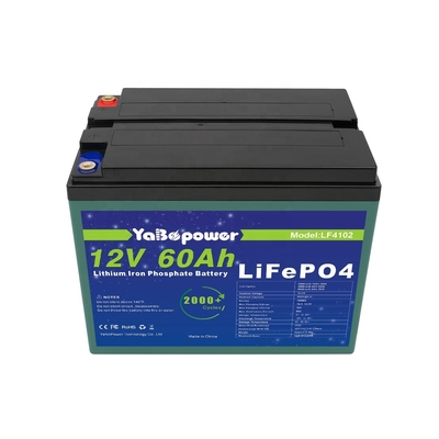가정 태양 12 볼트 Lifepo4 배터리 12v 60Ah 긴 수명 주기