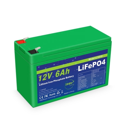 똑똑한 BMS 12v 6ah Lifepo4 배터리 팩 딥 사이클 2000 사이클