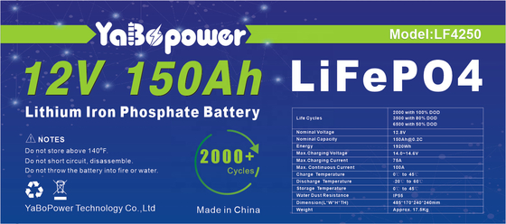 12v 150ah Lifepo4 배터리 셀 32700 리튬 철 인산염