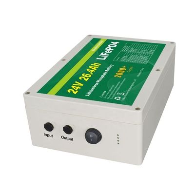 25.6V 26.4Ah 24V Lifepo4 배터리 사이클 수명 긴 재충전용