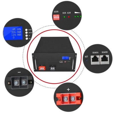 48v 리튬 인산염 건전지 Lifepo4 Bms 48v는 납축 태양계를 대체합니다