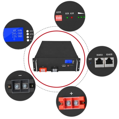 48v 100 Amp 시간 Lifepo4 배터리 딥 사이클 4000 태양광 발전 벽 저장 시스템