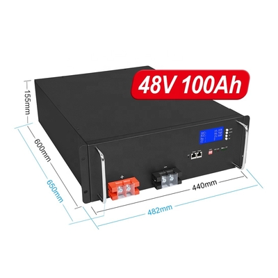 48v 100 Amp 시간 Lifepo4 배터리 딥 사이클 4000 태양광 발전 벽 저장 시스템