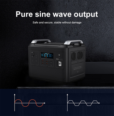 Ups 리튬 휴대용 발전소 Lifepo4 태양열 2000W 1000와트 양방향 빠른