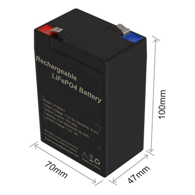 장난감 UPS를 위한 리튬 철 인산염 깊은 주기 LiFePO4 건전지 리튬 6V 6Ah 6.4V