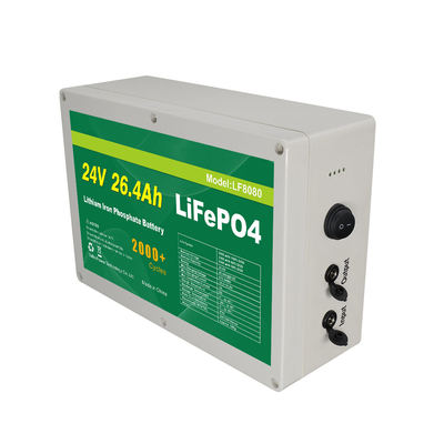 태양 전지판 UPS 리튬 이온을 위한 26.4Ah 25.6v Lifepo4 배터리 팩 딥 사이클