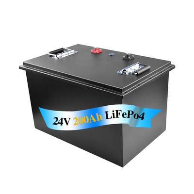 24 볼트 Lifepo4 지게차 배터리 전기 방수 케이스 이력서 모니터 200Ah