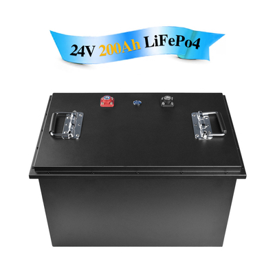 방수 24V Lifepo4 배터리 리튬 철 인산염 200Ah 판금 전동 공구