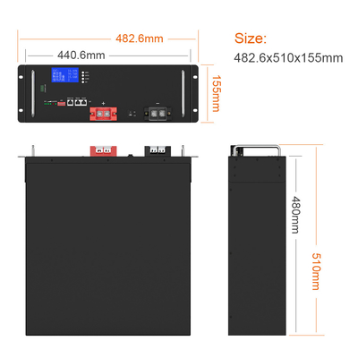 RV 보트 마린 솔라 48V 100Ah LiFePO4 스마트 BMS LiFePO4 배터리 LCD 전압 디스플레이 48V 배터리 10KW LiFePO4