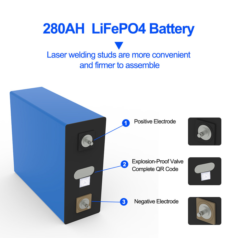 슈퍼 판매 3.2V 280Ah Lifepo4 배터리 셀 4000 사이클 A등급 혁명 3.2V 280Ah